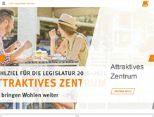 Tablet Screenshot of cvp-wohlen.ch